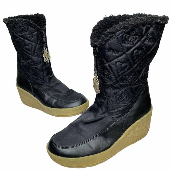 Juicy Couture Shoes - Juicy Couture | Womens Size 9 Limited Edition 2006 Black Quilted Snow Boots